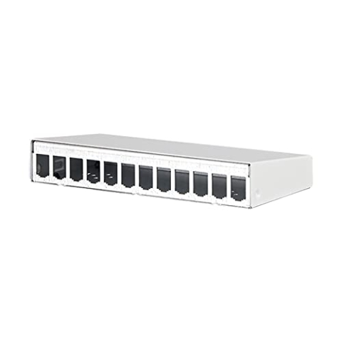 BTR Blumberger METZ Connect Modul AP-Gehäuse 12 Port reinweiß, unbestückt
