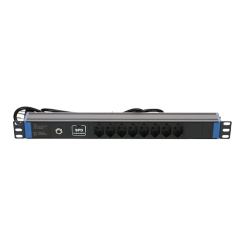 19 Zoll Schweizer Steckdosenleiste Surge Protection Device - 8-Fach