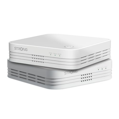 STRONG - 2X Atria Mesh Home Kit 1200 V2 - WLAN Verstärker Bis zu 200 m² zusätzliche WLAN-Abdeckung - Für alle Router - Dual Band 2,4 GHz + 5 GHz - Gigabit LAN-Anschlüsse - w