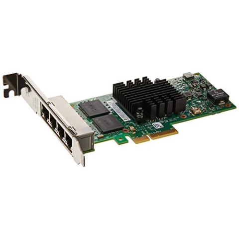 Intel i350t4 V2 Netzwerkkarte – Zubehör Netzwerk (verkabelt, PCI-e, Ethernet, 1000 Mbit/s, Intel i350, 10/100/1000BaseT (X)) grün, Silber