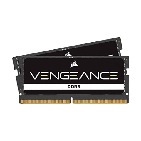 CORSAIR Vengeance SODIMM DDR5 RAM 32GB (2x16GB) 5200MHz C44-44-44-84 1.10V Intel XMP 3.0 Laptop-Speicher – Schwarz (CMSX32GX5M2A5200C44)