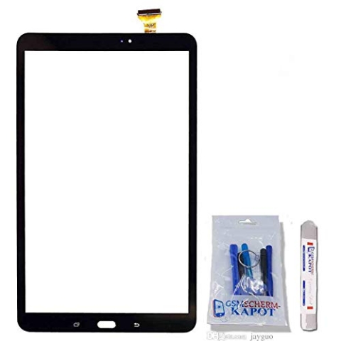 gsmschermkapot Touchscreen Glas Digitizer für das Samsung Galaxy Tab A 10.1 T580 T585 2016 (Schwarz)