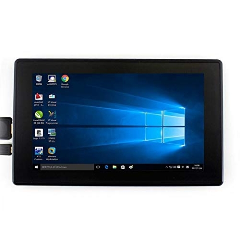 High-Tech Place Waveshare 7 Zoll HDMI LCD (H) kapazitiver Touchscreen IPS 1024 x 600 mit Abdeckung aus gehärtetem Glas, unterstützt mehrere Mini-Computer Multi-Systeme