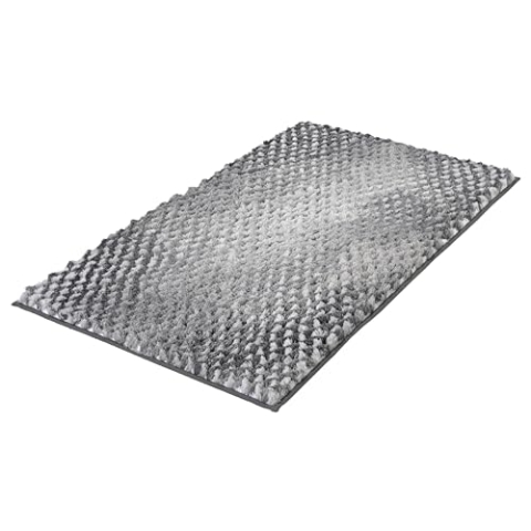 Kleine Wolke Badteppich Cory, 70x120 cm, Anthrazit
