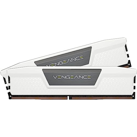 Corsair VENGEANCE DDR5 RAM 64GB (2x32GB) 6000MHz CL40 Intel XMP iCUE Kompatibel Computer Speicher - Weiß (CMK64GX5M2B6000C40W)