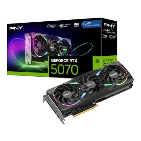 PNY GeForce RTX™ 5070 12GB ARGB OC Triple Fan Grafikkarte DLSS 4