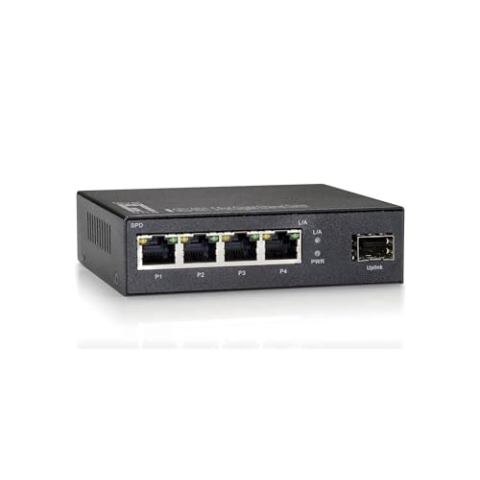 LevelOne GEU-0521 Gigabit Ethernet Switch mit 4X GE und 1x GE SFP-Port