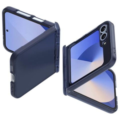 Spigen Ultra Hybrid Pro Hülle Kompatibel mit Samsung Galaxy Z Flip 6 -Frost Navy Blue