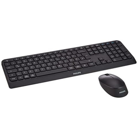 Philips SPT6407B Wireless Combo Slim Desktop Schwarz