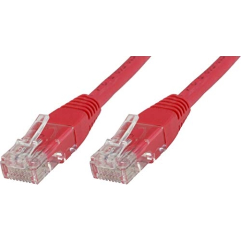Microconnect CAT6 U/UTP 30 m – Netzwerkkabel (CAT6, U/UTP (UTP), RJ-45, RJ-45, Männlich/männlich, Rot)
