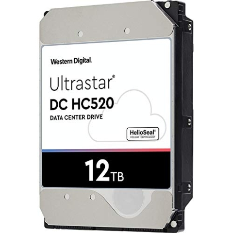 HGST Ultrastar HE12 12TB HDD SATA 6Gb/s 512E TCG 7200Rpm HUH721212ALE601 24x7 8,9cm 3,5Zoll Bulk