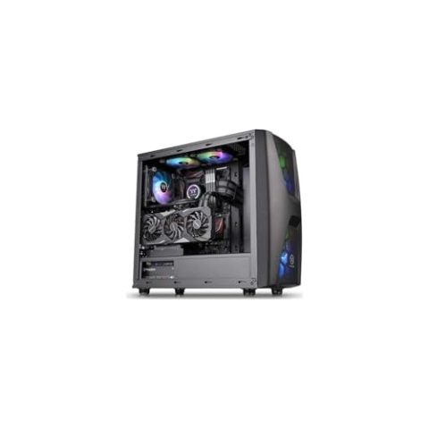 Thermaltake Commander C 34 TG Argb Edition/Dual 200mm Argb Fans/Tempered Glass/ATX Mid-Tower Chassis Schwarz