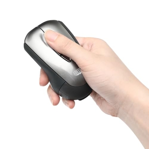 ADESSO iMouse P10 Wireless Air Mouse Mobile Präsentationsfernbedienung, Laserpointer, Presenter Clicker mit programmierbaren Tasten und Handgesten, USB-Empfänger für Laptop, Klassenzimmer, Büro