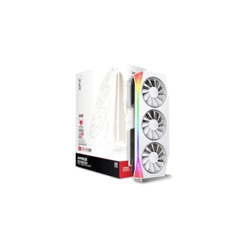 XFX Mercury AMD Radeon RX 9070XT OC White Magnetic Air Edition mit RGB 16GB GDDR6 HDMI 3xDP, AMD RDNA™ 4 (RX-97TMARGW9)