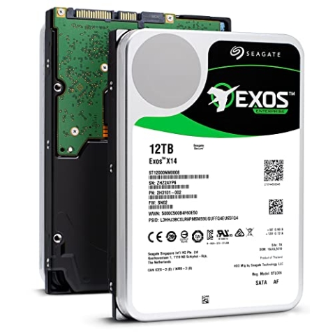 Seagate Enterprise, interne Festplatte 12TB, Serial ATA III, 3.5 Zoll, 7200 RPM, Modellnr.: ST12000NM0008