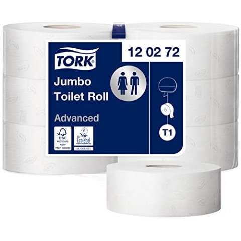 TORK Großrollen-Toilettenpapier Jumbo, 2-lagig, weiß, 360 m