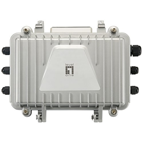 LevelOne PFE-1014R PoE Outdoor Extender Receiver Over Hybrid Fiber mit 4 PoE Augängen