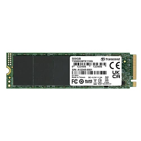 Transcend 500GB NVMe PCIe Gen3 x4 MTE110Q M.2 SSD TS500GMTE110Q