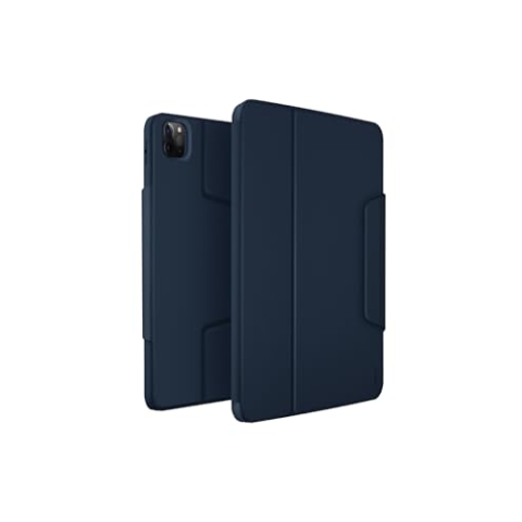 Uniq Rovus Magnetische 360 drehbare abnehmbare Hülle Blau für iPad Pro 11 (2022/21) Air 10.9 (2022/20)