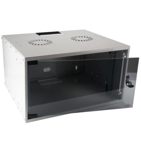 EFB 19 Zoll 09HE Wandgehäuse Basic, Tiefe 450mm 1-teilig, Flat Pack, RAL7035
