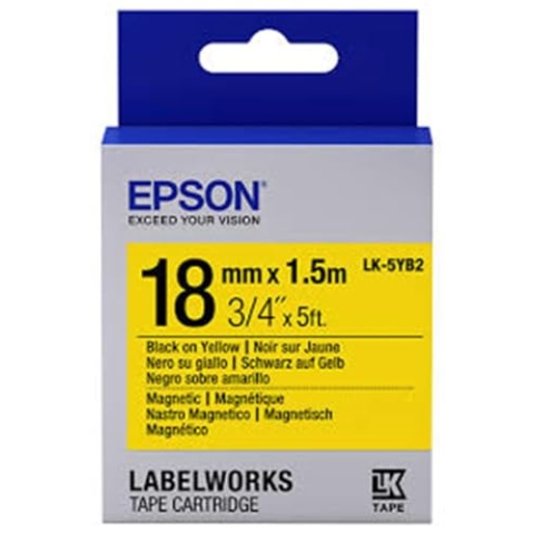 Epson LK-5YB2 Magnetband, Schwarz, Gelb, 18 mm (1,5 m)