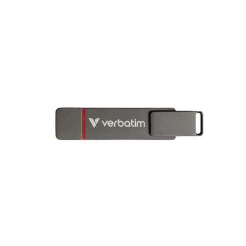 Verbatim Dual QuickStick, 256 GB, externe 3.2 Gen 1 USB-C/USB-A SSD, High-Speed USB Stick bis zu 530 MB/s, extrem schneller Speicherstick für Handy, Laptop, PC und Notebook