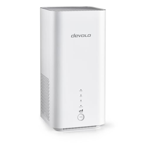 devolo WiFi 6 Router 3600 5G LTE, mobiler 5G Router mit Nano-SIM-Karten-Slot, 3.600 Mbit/s, weiß