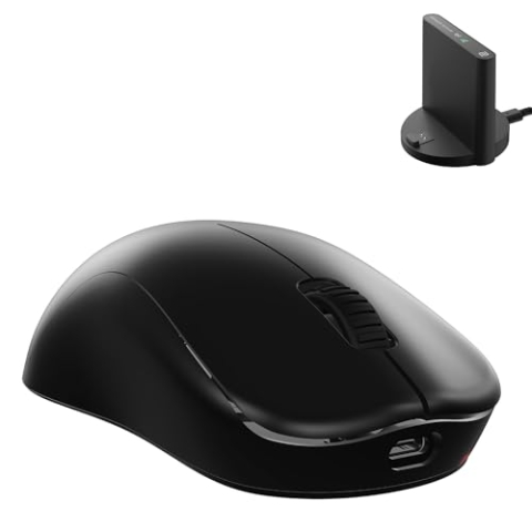 BenQ Zowie U2-DW Kabellose 4K eSoports Maus, Sportwissenschaft, 4K Enhanced Receiver, 60g, symmetrisch, treiberlos, 3950 Sensor, 4K Abrufrate