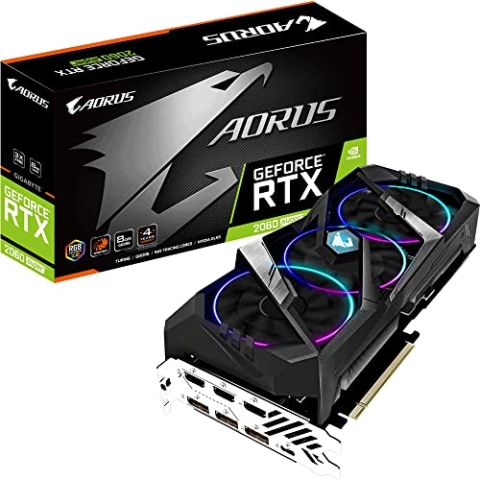 Gigabyte AORUS GeForce Rtx 2060 Super 8GC GDDR6 Grafikkarte 3xHDMI/3xDP/USB-C