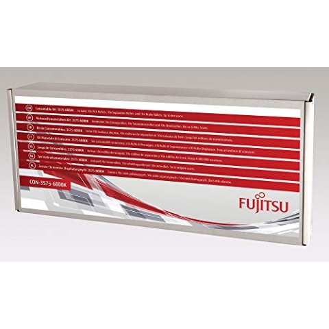 Fujitsu/PFU Consumable Kit: 3575-6000K 10er Pack für fi-6400, fi-6800 Inklusive 10 Pick Roller, 10 Trennrollen und 10 Bremsrollen Geschätzte Lebensdauer: bis zu 6 m Scans
