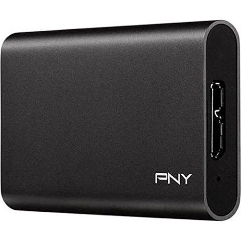 PNY CS1050 Elite 480GB Externe SSD USB 3.1, Lesegeschwindigkeit bis zu 430MB/s