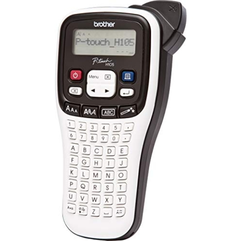 Brother PT-H105WB Beschriftungsgerät (für 3,5 bis 12 mm breite TZe-Schriftbänder, bis zu 20 mm/Sek. Druckgeschwindigkeit)