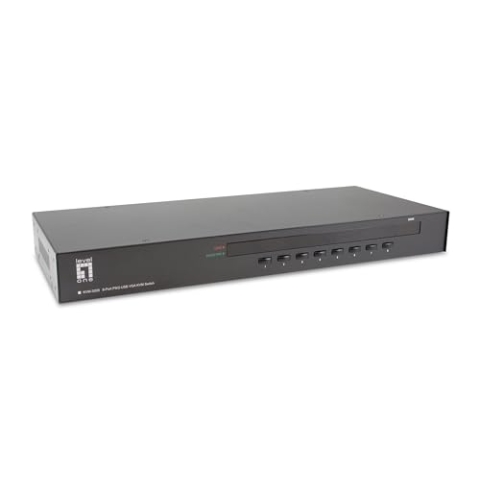LevelOne KVM-3208 8-Port PS/2-USB VGA KVM Switch