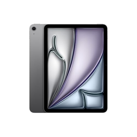 Apple iPad Air 11" mit M3 Chip: Apple Intelligence, Liquid Retina Display, 128 GB, 12 MP Frontkamera/Rückkamera, WLAN 6E, Touch ID, Batterie für den ganzen Tag – Space Grau