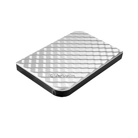 Verbatim Store 'n' Go Portable Hard Drive, 1 TB, Silber, Externe Festplatte, USB 3.0, Festplatte extern aus Aluminium, für Windows & Mac OS X, tragbare Festplatte, USB Festplatte