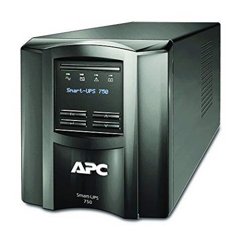 APC SMT750C Ununterbrochenes Netzteil 6 Ausgänge AC Line Interaktiv 750VA 500W - Ununterbrochene Energieversorgung (NEMA 5-15R, NEMA 5-15P, 6 Ausgänge AC, Sealed Lead Acid (VRLA), 5 Jahre (3 h)