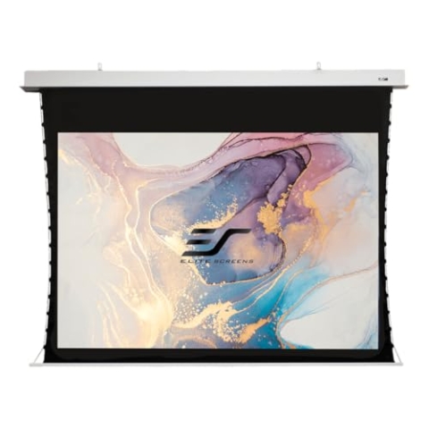 ELITE SCREENS ceiling recessed projector screen Evanesce Tab Tension B 222 x 125 cm, 16:9 format 100 inches, ETB100HW2-E12