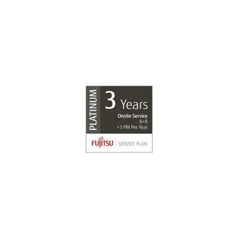 FUJITSU 3 Jahre Serviceplan: Vor-Ort Service Reaktion 8 Std + 8-Std-Fix +3 Präventive Wartungen pro Jahr Low-Vol Production Scanner