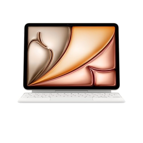 Apple Magic Keyboard Case für das 11" iPad Air (M3), besonders angenehmes Tippen, integriertes Trackpad, Französisch – Weiß ​​​​​​​