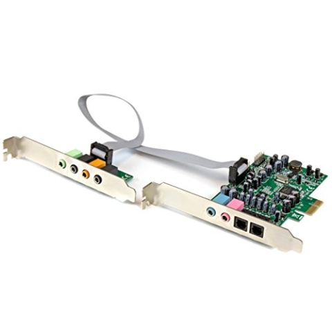 StarTech.com 7.1 Kanal PCI Express Soundkarte - PCIe Sound Karte mit SPDIF optisches Kabel - 24-bit - 192KHz