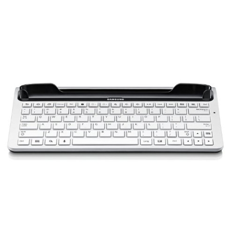 Samsung Original vollwertige Tastatur (QWERTZ) EKD-K12DWEGXEG (kompatibel mit Galaxy Tab 2 10.1) in weiß