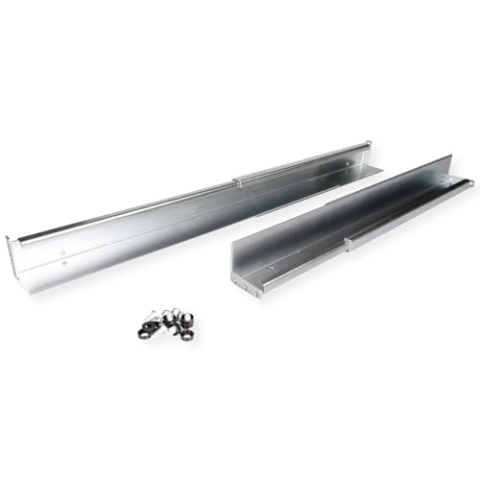 ROLINE Gleitschienen Set tiefenvariabel, 500 bis 750mm inkl Befestigungsmaterial