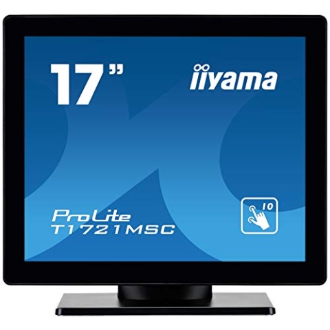 iiyama ProLite T1721MSC-B1 43 cm 17" LED-Monitor SXGA 10 Punkt Multitouch kapazitiv VGA DVI IP3 schwarz