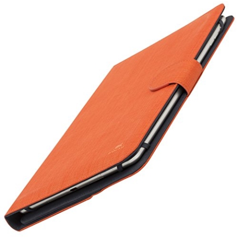 RIVACASE Schutzhülle für Tablets bis 10.1“ - Universal Case mit Standfunktion und seitlichen Aufprallschutz – Orange