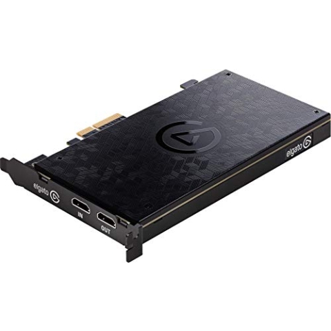 Elgato Game Capture 4K60 Pro, 4K 60FPS Capture - PCI x 4 (Intern) Aufnahmekarte (mit Ultra-Low-Latency Technologie Zum Aufnehmen und Streamen von PS4 Pro und Xbox One X Gameplay, PCIe x4)