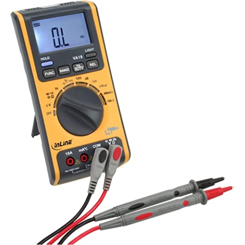 InLine 43116 Multimeter 5-in-1, mit Temperatur-, Luftfeuchte-, Helligkeits- und Lautstärkemessung