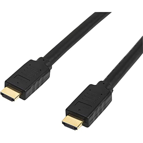 StarTech.com 15m HDMI 2.0 Kabel - 4K 60Hz Aktives HDMI Verbindungskabel - CL2 konform/flammhemmend - Langes Robustes High Speed UHD HDMI Kabel - HDR, 18Gbit/s, Stecker zu Stecker - Schwarz (HD2MM15MA)