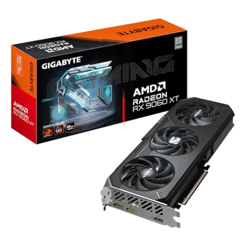 Gigabyte Radeon RX 9060 XT Gaming OC 8G Grafikkarte - 8GB GDDR6, 128bit, PCI-E 5.0, 3320 MHz Kerntakt, 2 x DisplayPort, 1 x HDMI, GV-R9060XTGAMING OC-8GD