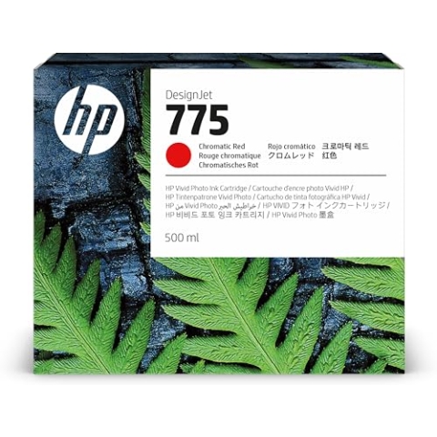 HP 775 500-ML Chromatic RED Ink 775 500-ml Chromatic Red 775, W126475201 (775 500-ml Chromatic Red 775 500-ml Chromatic Red Ink Cartridge, Standard Yield, 500 ml, 1 pc(s), Single Pack)