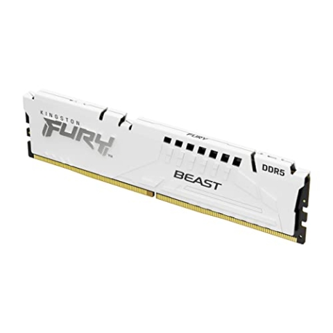 Kingston FURY Beast Weiß DDR5 16GB 5600MT/s CL40 DIMM Desktop Gaming Speicher Einzelnes Modul Intel XMP - KF556C40BW-16